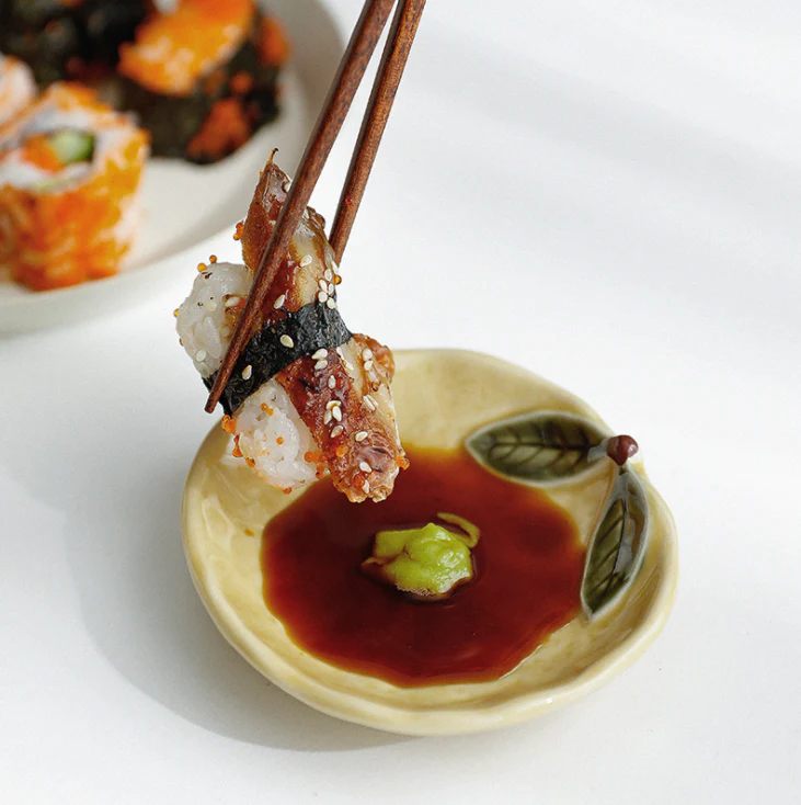 Japanese Yuzu Shaped Ceramic Plates