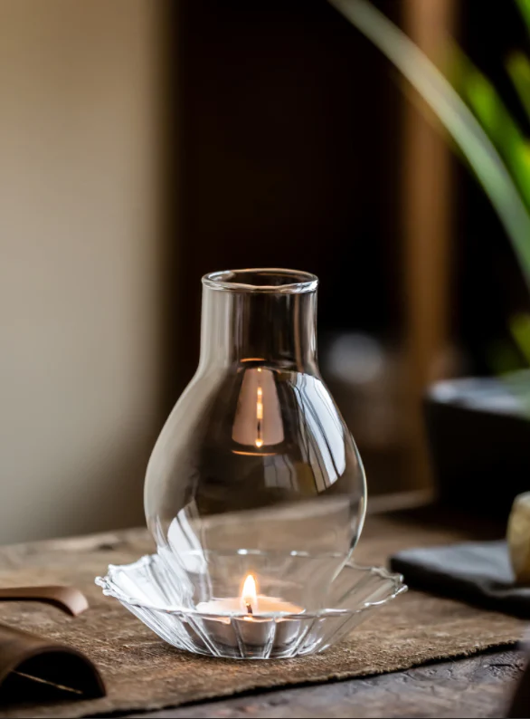 Tulip Glass Candle Holder