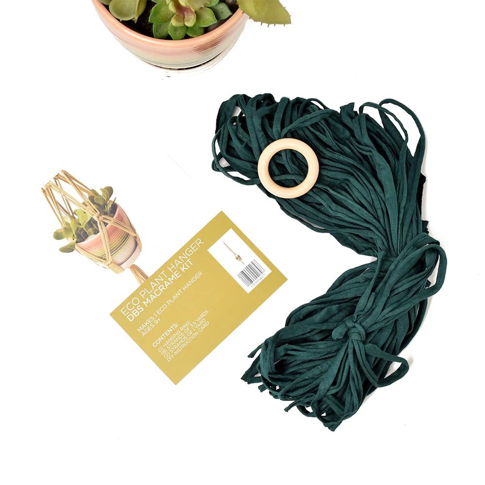 DIY Eco Macram�� Plant Hanger Kit