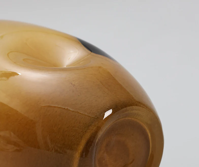 Handblown Polka Dot Glass Vase