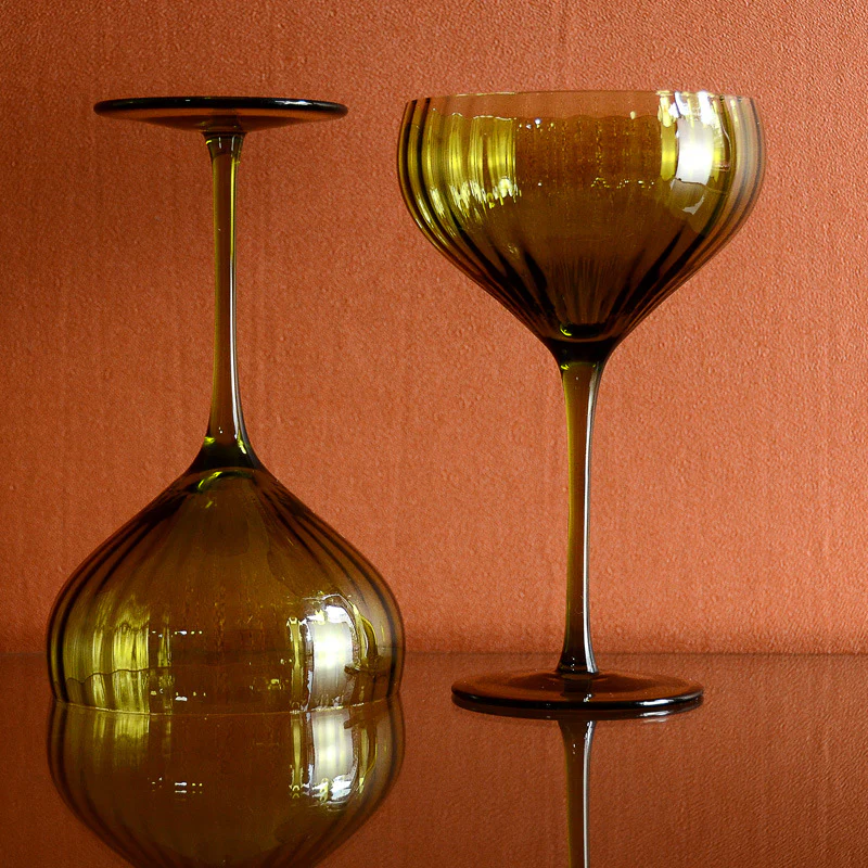 Olive Vintage Style Martini Glass