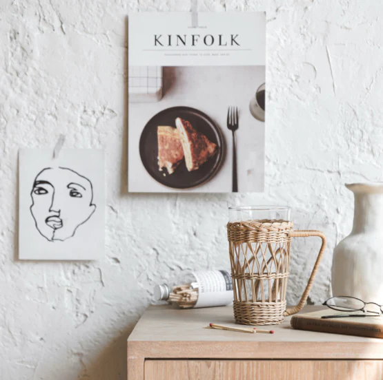 Best Hand Braided Wicker Wrapped Rattan Water Glasses