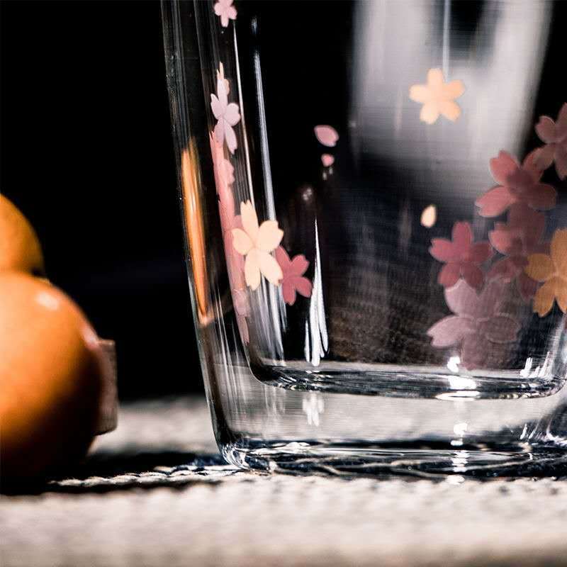 Double Walled Sakura Cherry Blossom Glass (Set of 2)