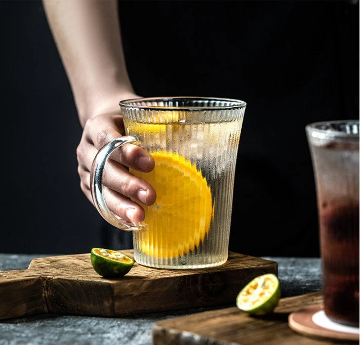 Japanese Style Drinking Glasses with Handles