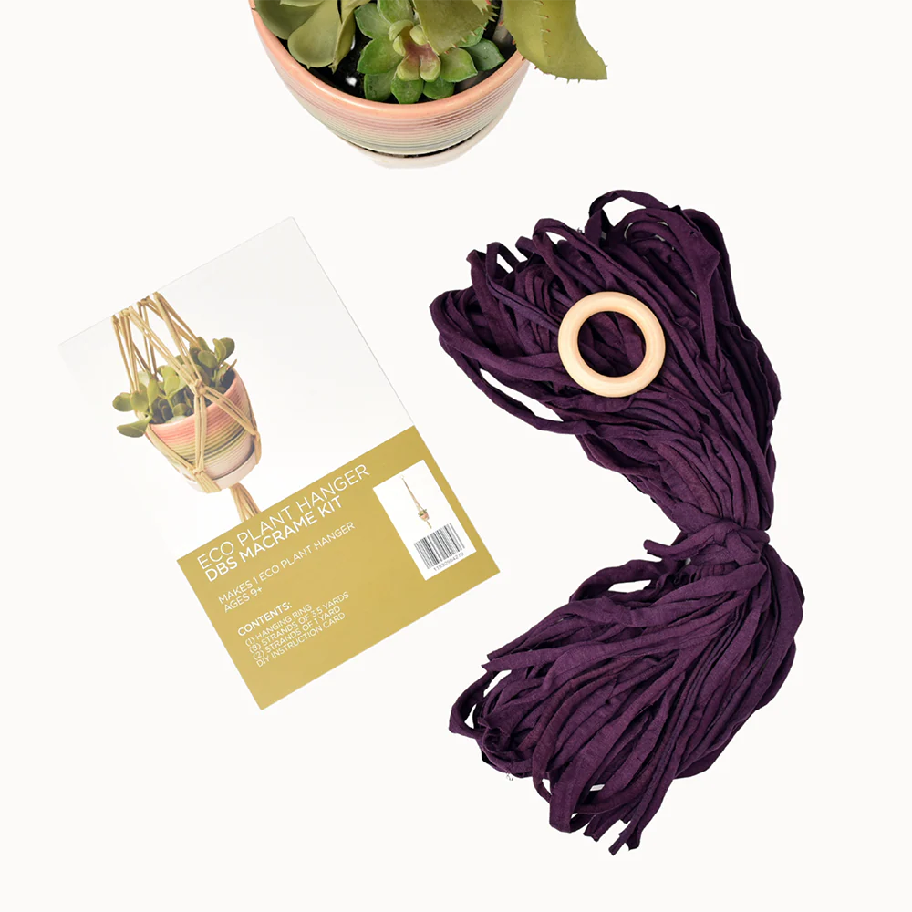DIY Eco Macram�� Plant Hanger Kit