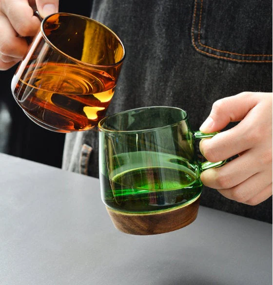 Modern Double Wall Glass Coffee Mugs