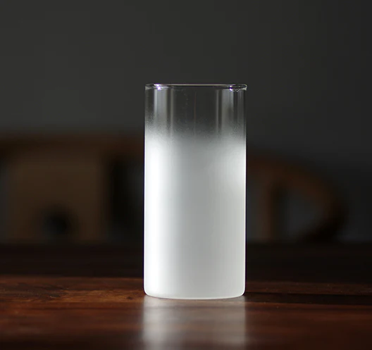 Frosted Square Microwave Safe Water Glass