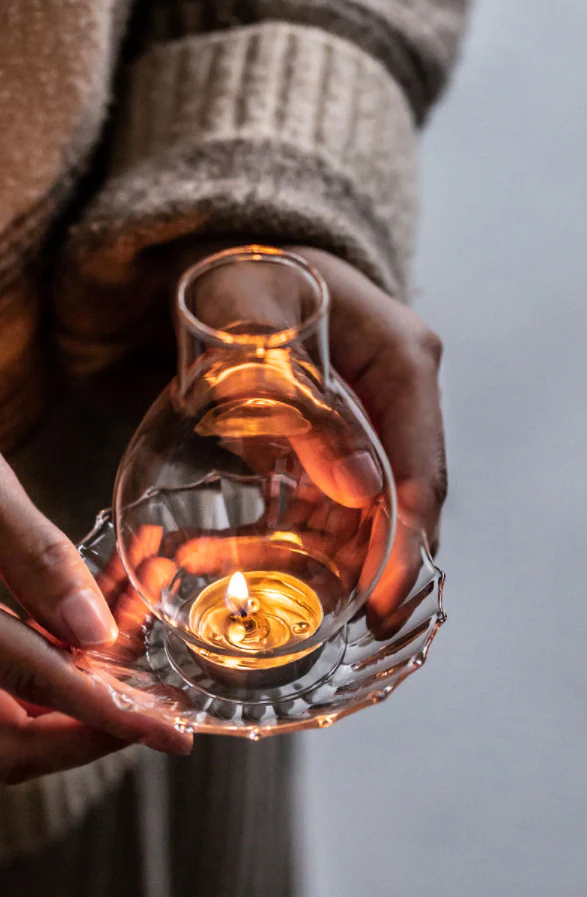 Tulip Glass Candle Holder