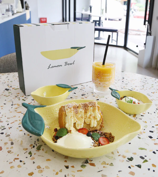 Kids Favorite Ceramic Lemon Shaped Plate