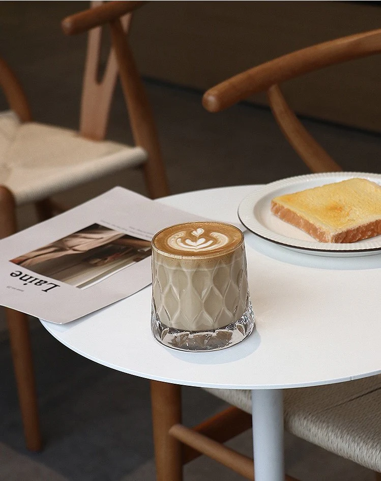 Diamond Cut Crystal Drinking Glasses