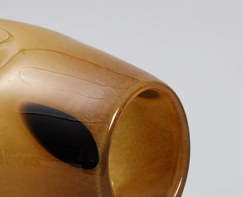 Handblown Polka Dot Glass Vase