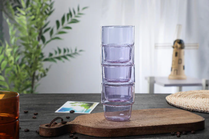 Colorful Stackable Drinking Glasses