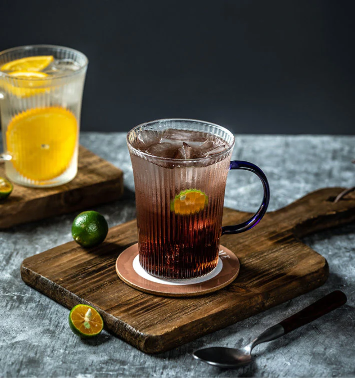 Japanese Style Drinking Glasses with Handles