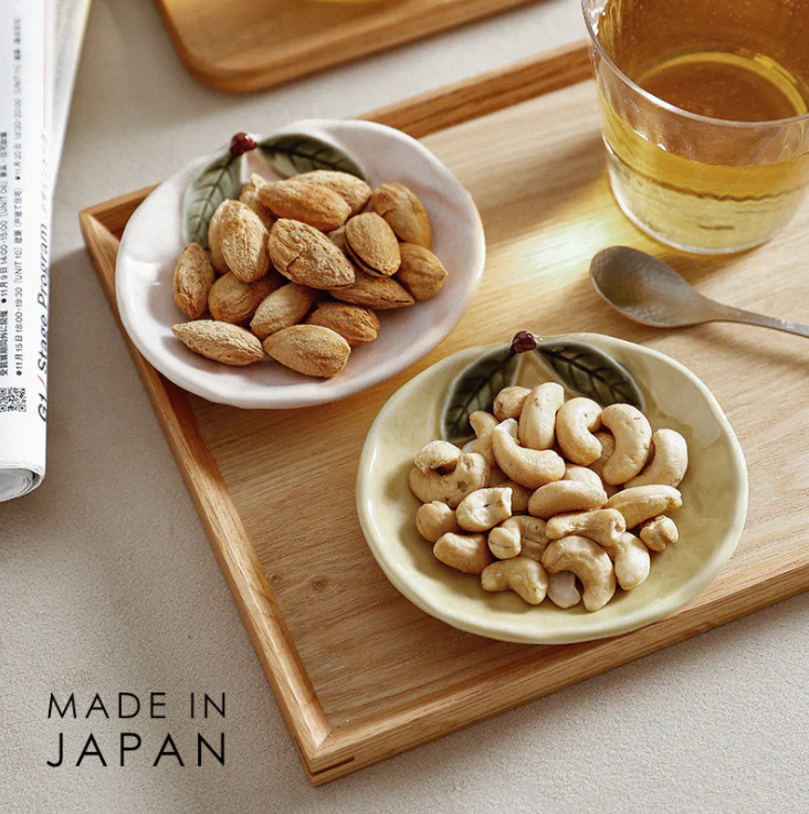 Japanese Yuzu Shaped Ceramic Plates