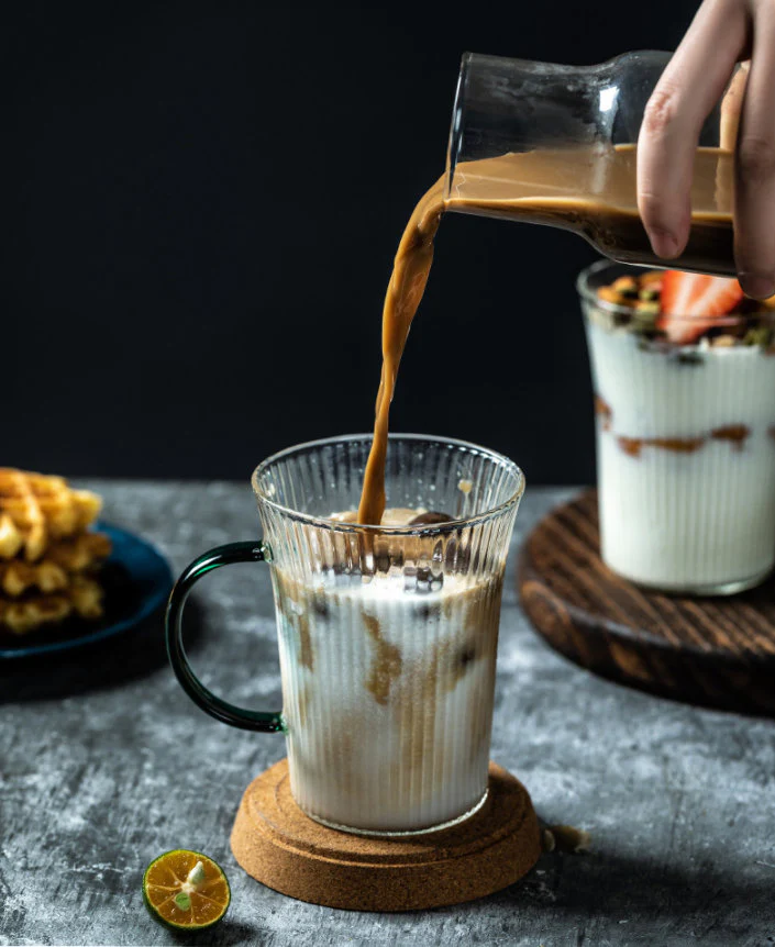 Japanese Style Drinking Glasses with Handles