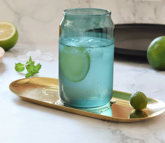 Can Shaped Glasses with Straw - Set of 2