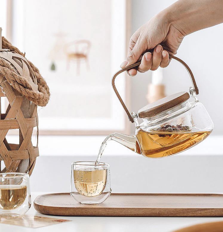 Handmade Modern Japanese Style Tea Set With Tray