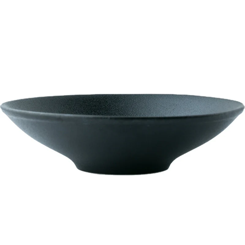 Creative Heavy Weight 8'' Black Ceramic Salad Bowl