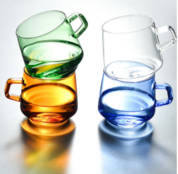 Modern Double Wall Glass Coffee Mugs