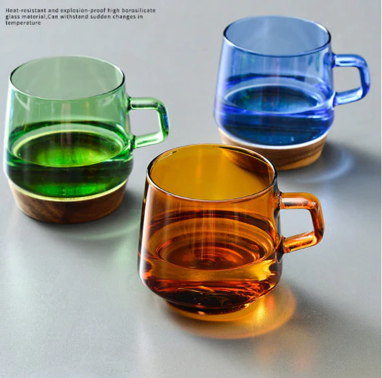 Modern Double Wall Glass Coffee Mugs