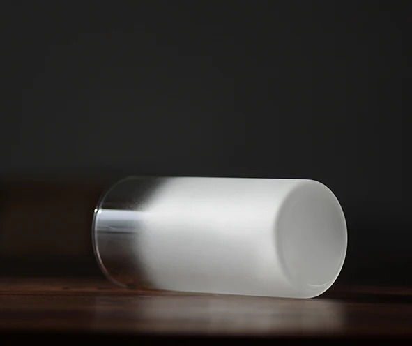 Frosted Square Microwave Safe Water Glass