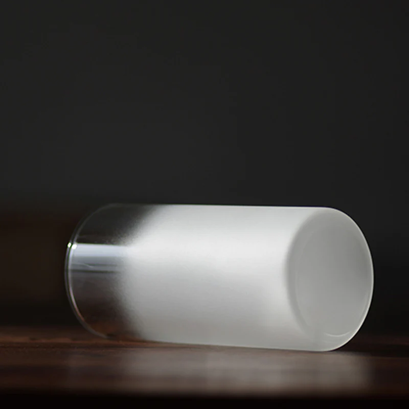 Frosted Square Microwave Safe Water Glass