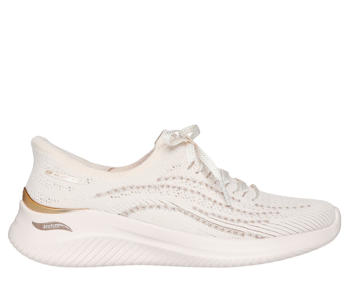 Women Skechers Slip-ins Martha Stewart: Arch Fit Ultra Flex 3.0 - Metallic Grace
