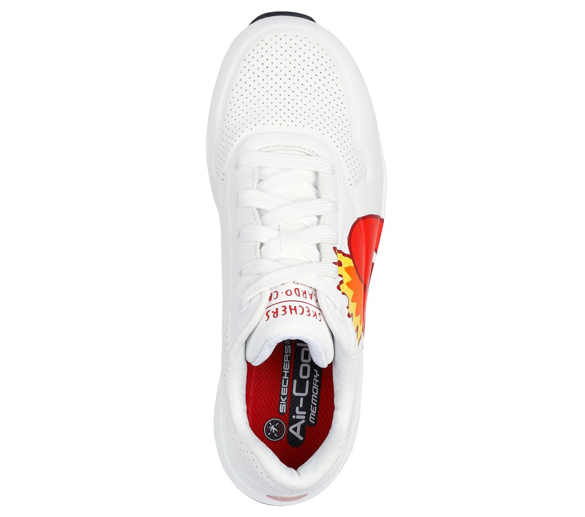 Women Ricardo Cavolo Work Slip-Resistant: Uno - Flaming Heart Safety Toe