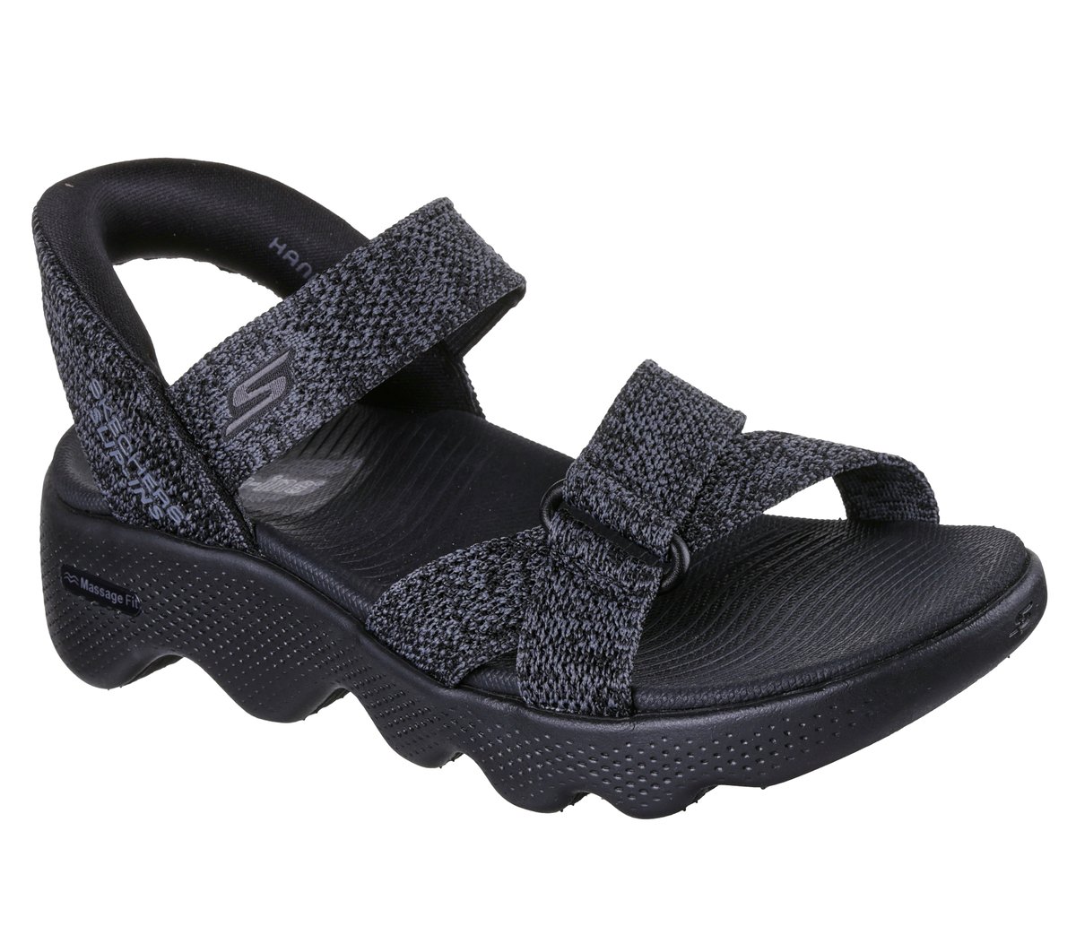 Women Skechers Slip-ins: GO WALK Massage Fit Sandal - Heather