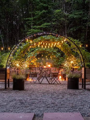 💥Self-Watering Eco-Stained Elevated 2'x8' Planter Box with Arch Trellis💥Flash sale ⚡ Limited Stock
