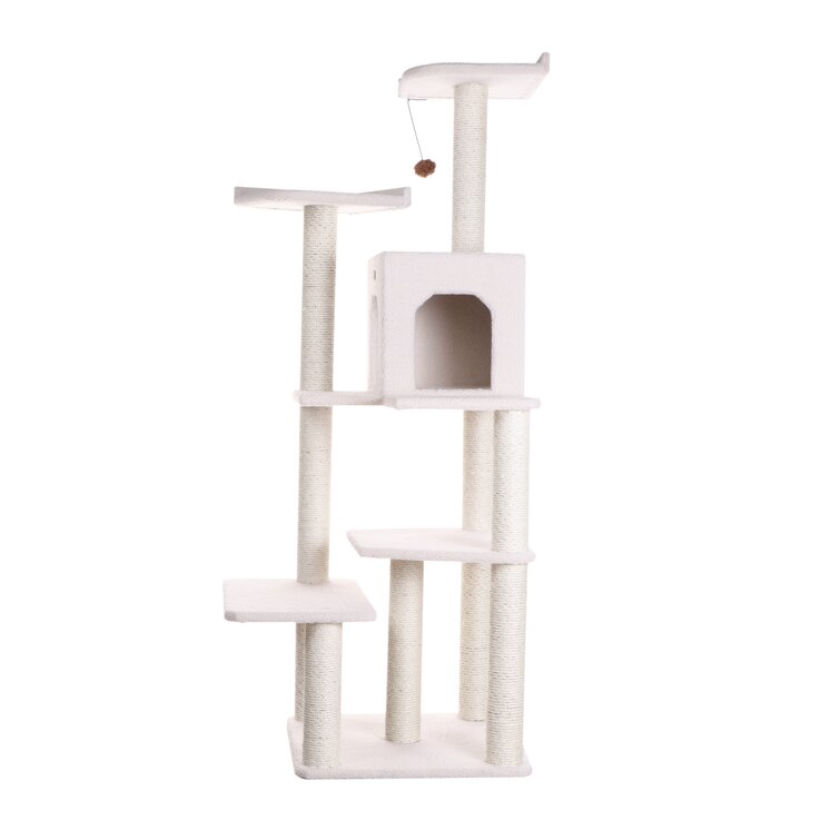 68 Zuckerman Classic Real Wood Jackson Galaxy Approved Cat Tree
