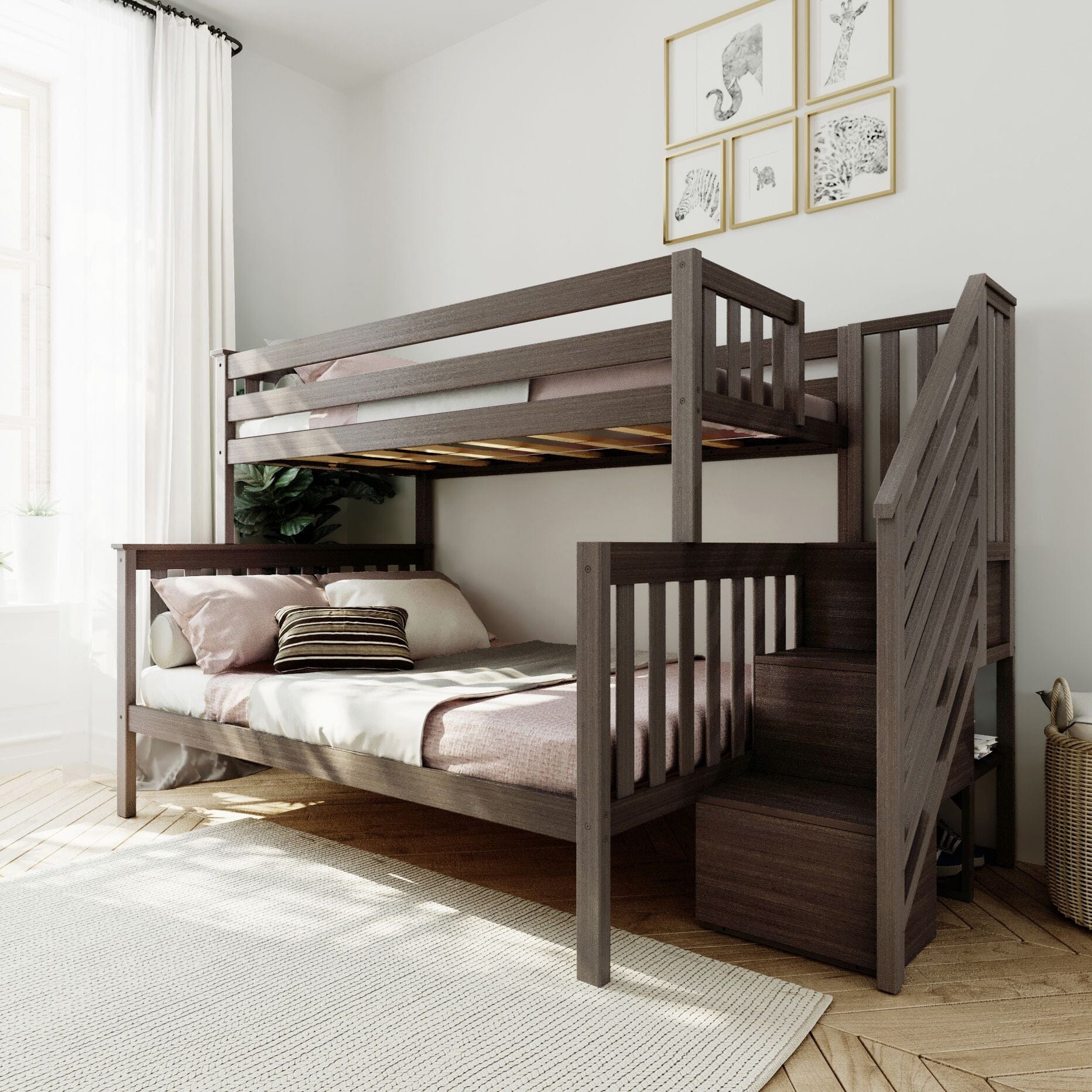 Store Closing SaleTwin over Full Staircase Bunk Bed