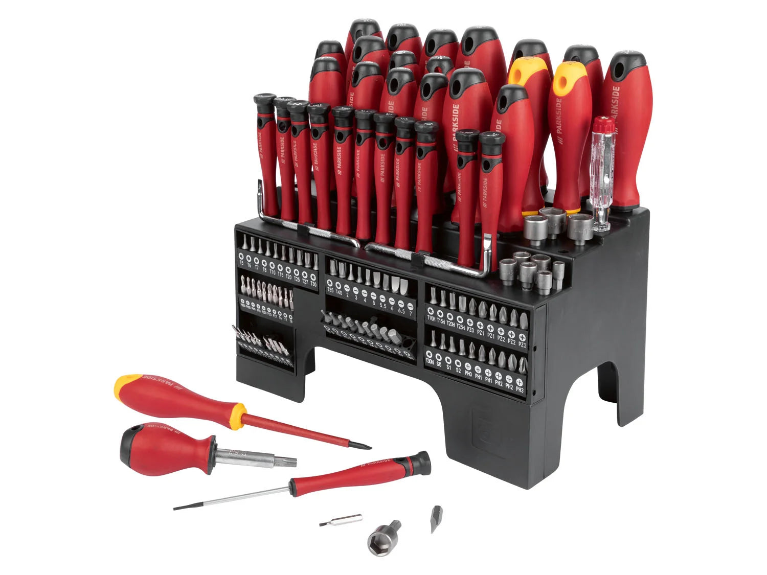 PARKSIDE® screwdriver and bit set XXL, 116 pieces