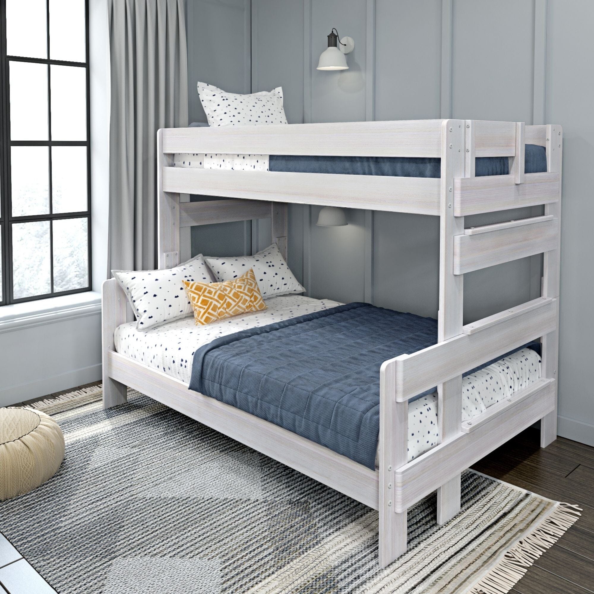 Store Closing SaleModern Farmhouse Twin over Full Bunk Bed