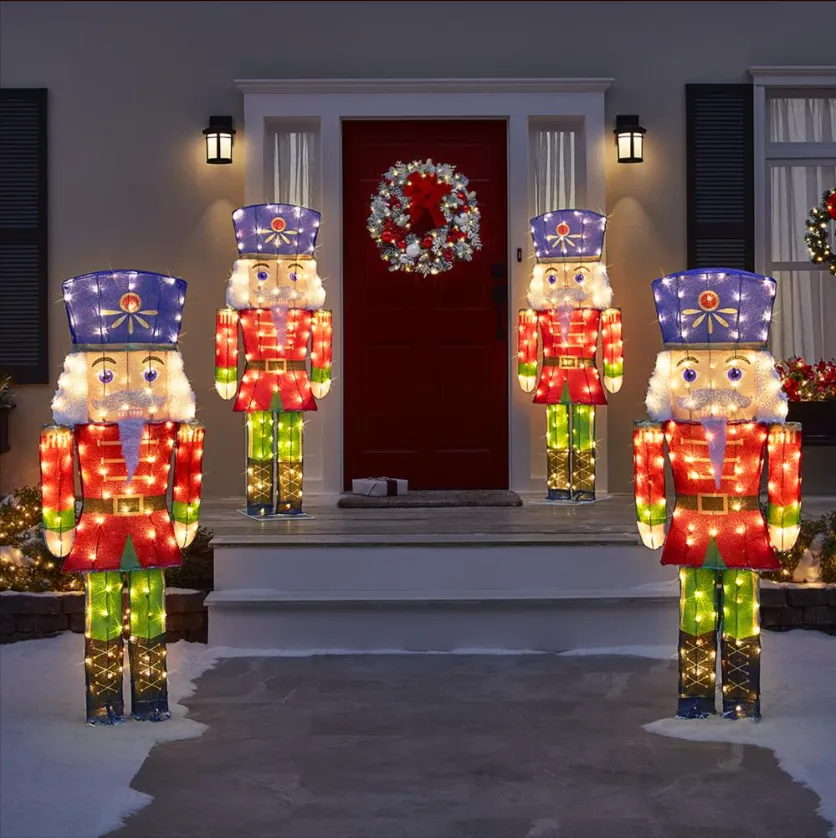 Christmas Clearance SaleThe Outdoor 5' Twinkling Nutcracker - Solar energy storage function
