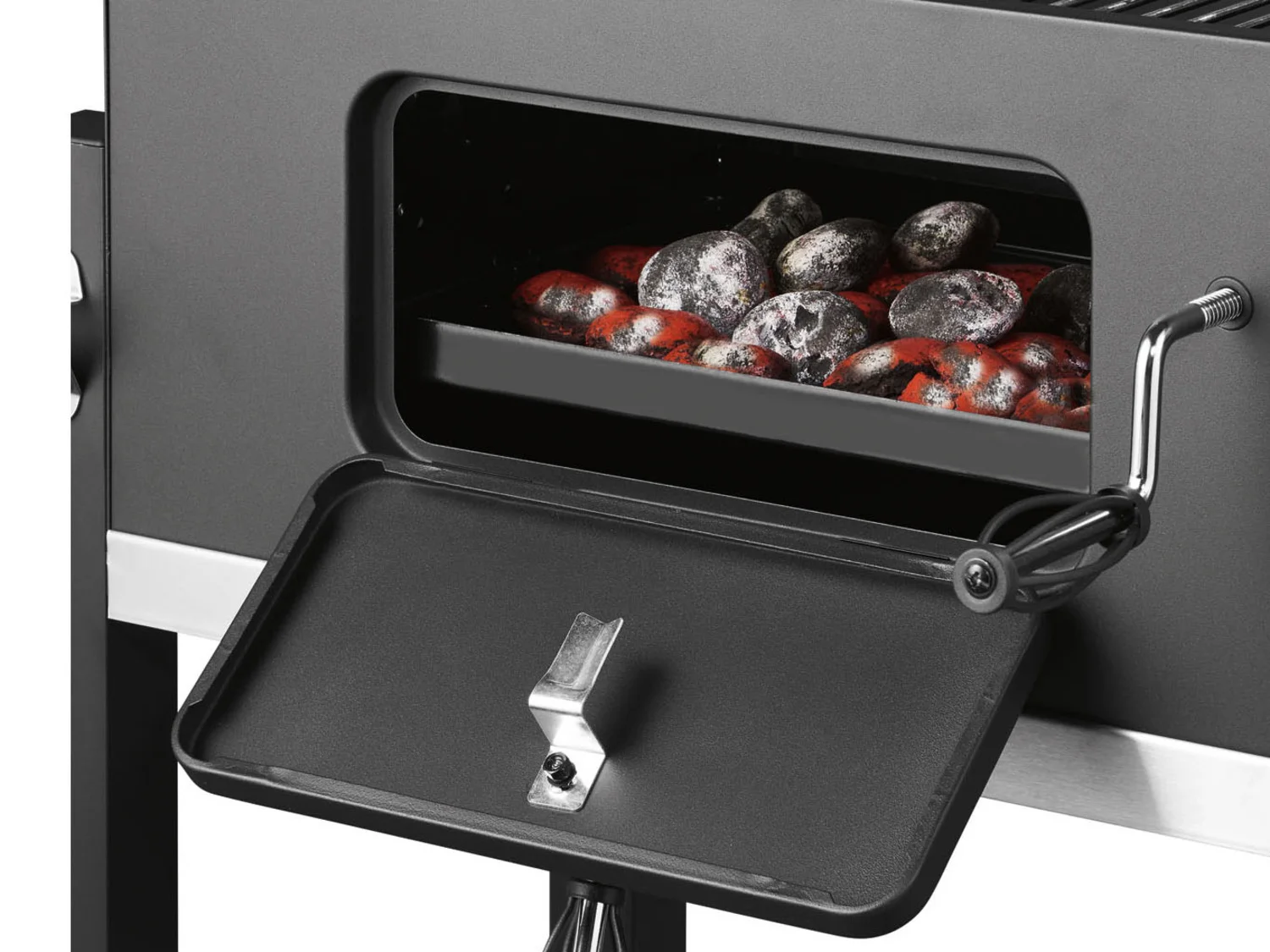 GRILLMEISTER comfort charcoal grill »Toronto Click«, with thermometer