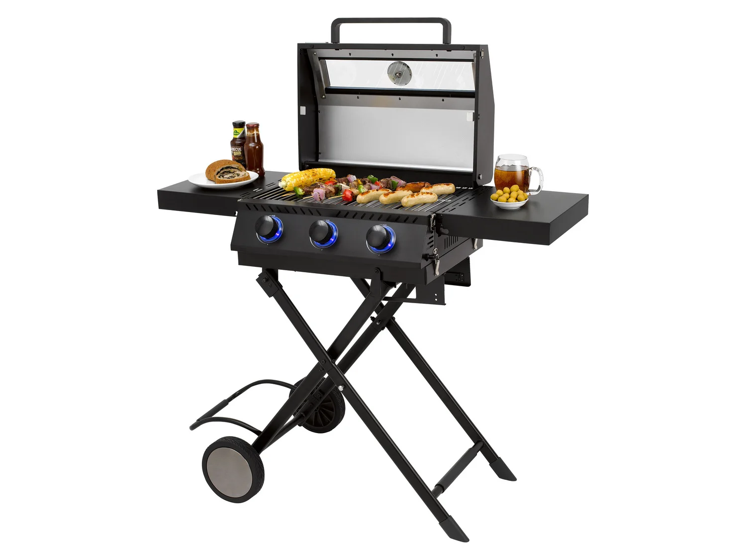 tepro gas grill »Chicago« Special Edition, 3 burners, 9.0 kW, black