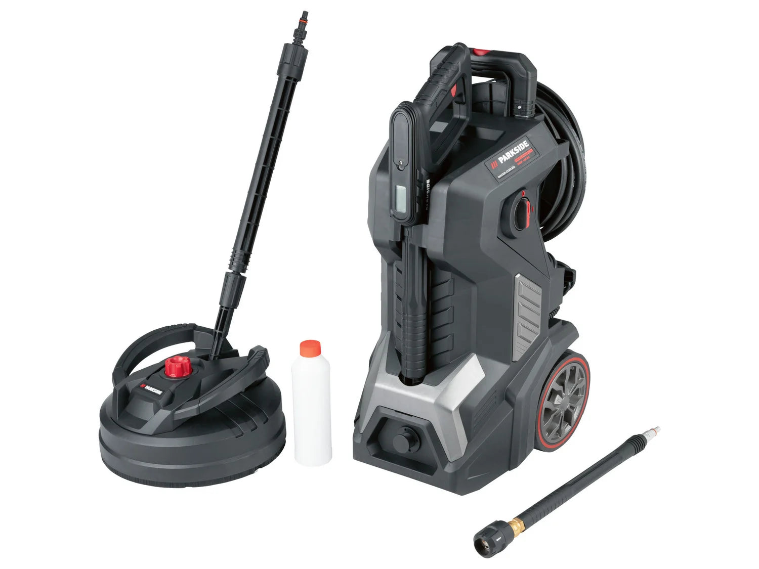 PARKSIDE PERFORMANCE® high-pressure cleaner »PHDP 180 B2«, LC display on the pistol grip, 180 bar