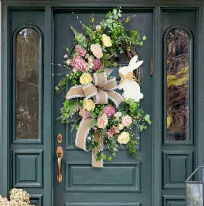 Easter SaleRustic Bunny Wreath|Spring Wreaths for Front Door