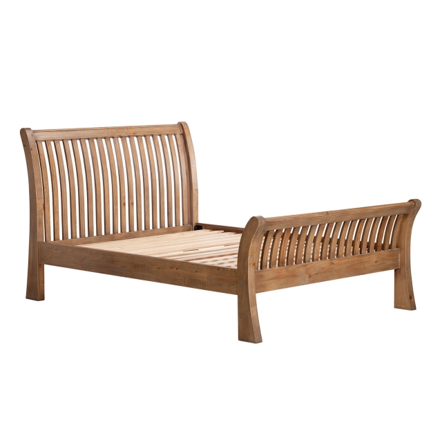 Store Closing SaleBarbados Reclaimed Wood Slatted Bedframe