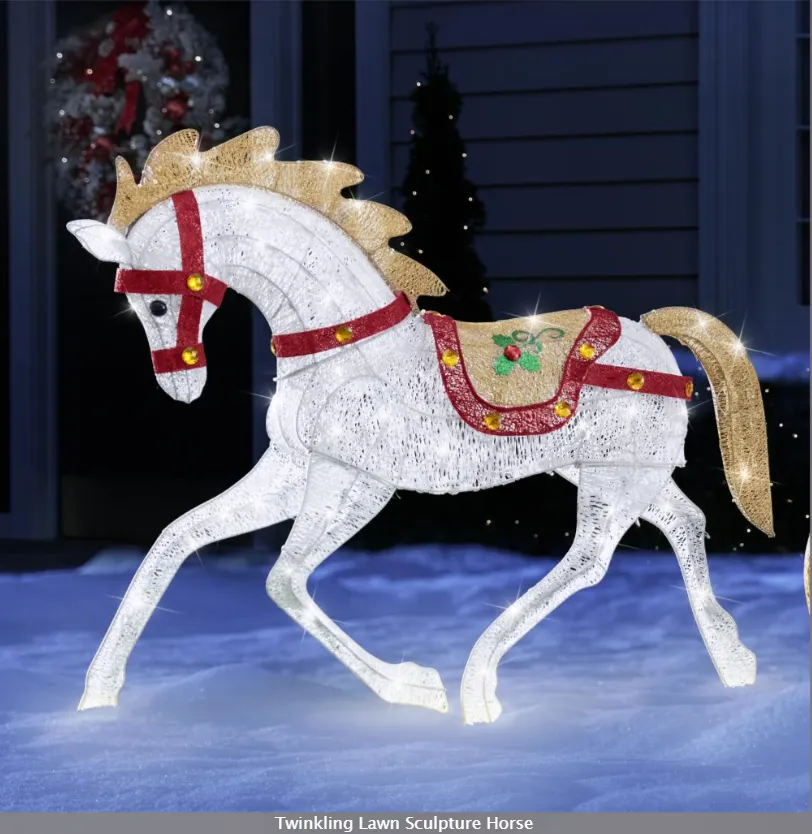 Christmas Clearance SaleTwinkling Lawn Sculptures- Solar energy storage function