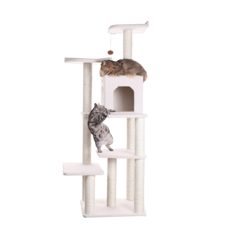 68 Zuckerman Classic Real Wood Jackson Galaxy Approved Cat Tree