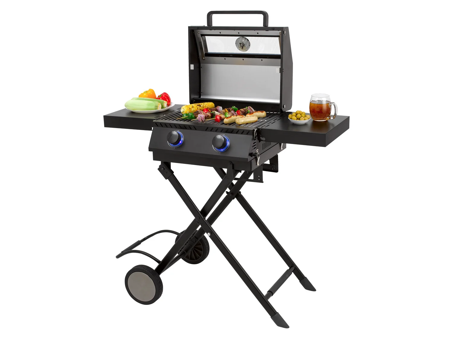 tepro gas grill »Chicago« Special Edition, 2 burners, 6.0 kW, black