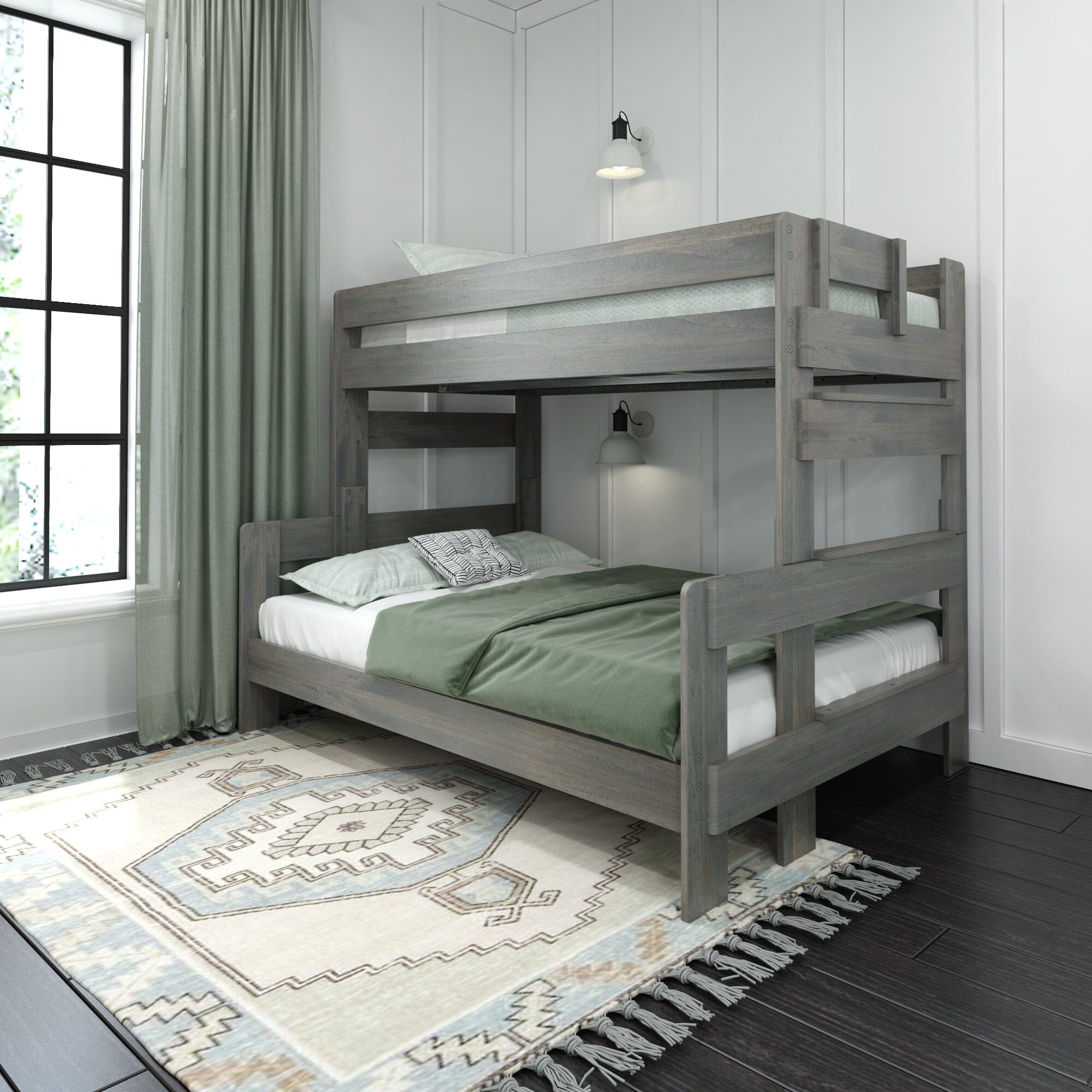 Store Closing SaleModern Farmhouse Twin over Full Bunk Bed