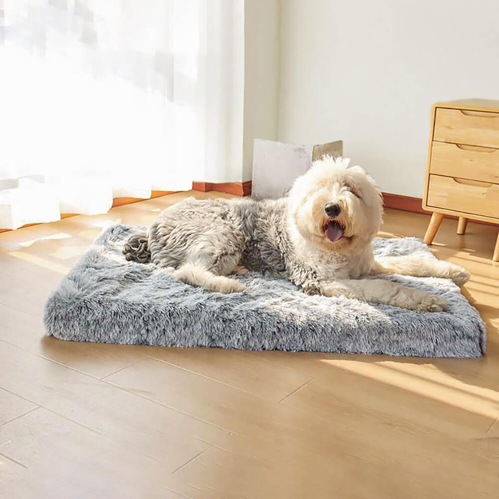 Orthopedic Dog Bed - Fuzzy Crate