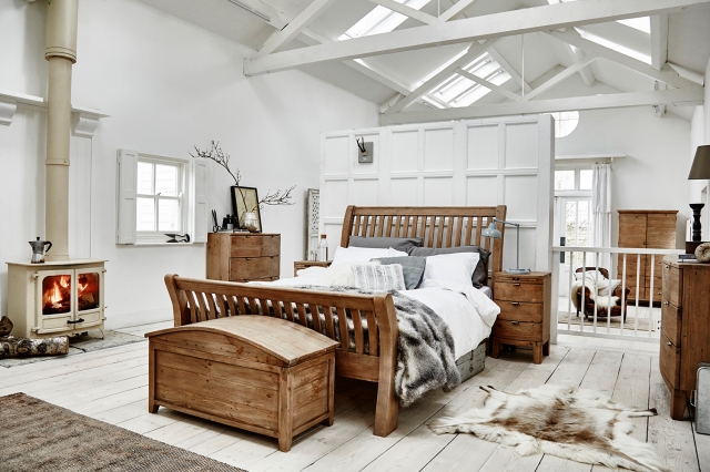 Store Closing SaleBarbados Reclaimed Wood Slatted Bedframe