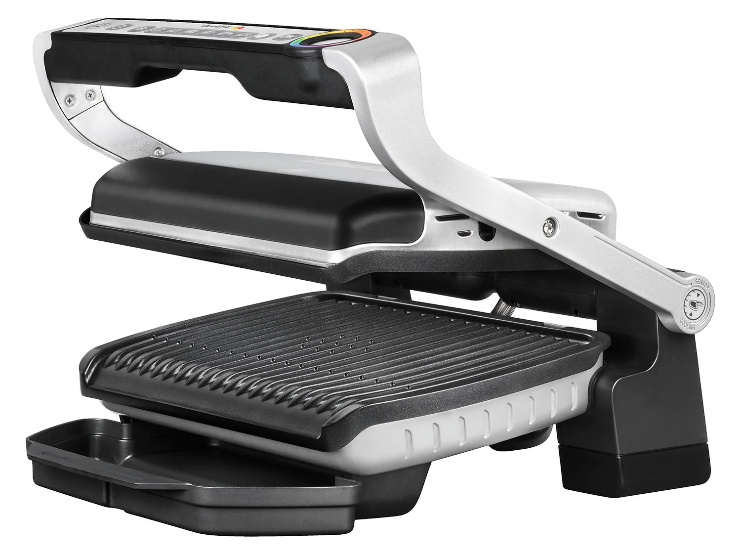 Tefal Optigrill »GC705D« with operating menu on the handle
