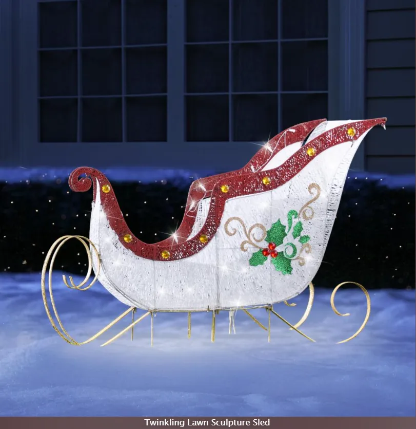 Christmas Clearance SaleTwinkling Lawn Sculptures- Solar energy storage function