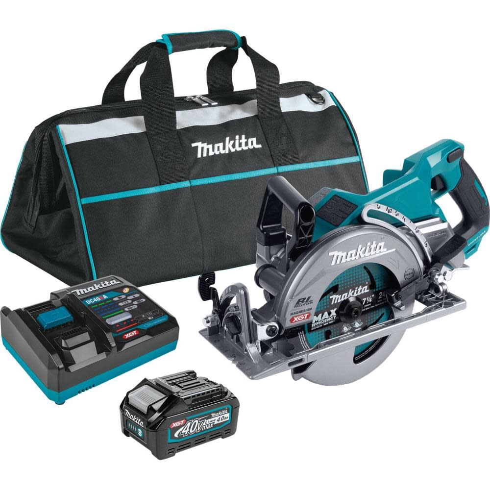 Makita XGT 40V max Circular Saw Kit Rear Handle 7 1/4