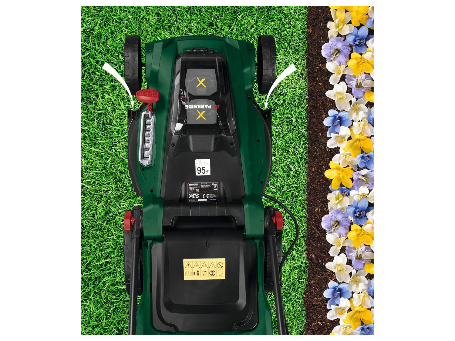 PARKSIDE® 40 V cordless lawnmower »PRMA 40-Li C1« without battery and charger